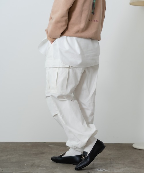 ROOPTOKYO(ループトウキョウ)の「ワイドカーゴパンツ(カーゴパンツ・メンズ・ブラック/カーキ/オフホワイト・L/M/XL)」の13枚目の写真