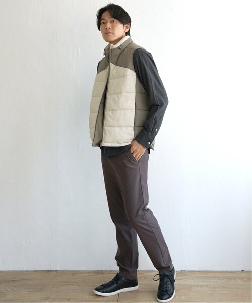 ikka（イッカ）の「sorona(R)コンビ中綿ベスト（ダウンベスト・メンズ・ブラック/ベージュ・M/XL/L/S）」の8枚目の写真