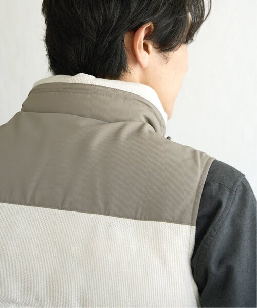 ikka（イッカ）の「sorona(R)コンビ中綿ベスト（ダウンベスト・メンズ・ブラック/ベージュ・M/XL/L/S）」の16枚目の写真