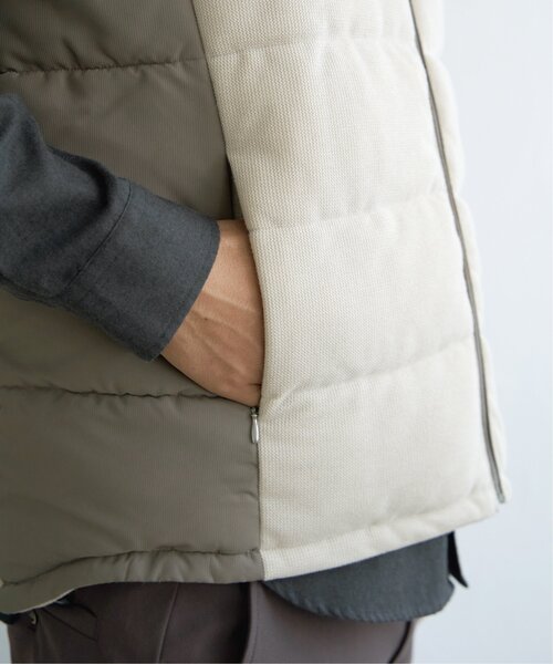 ikka（イッカ）の「sorona(R)コンビ中綿ベスト（ダウンベスト・メンズ・ブラック/ベージュ・M/XL/L/S）」の17枚目の写真