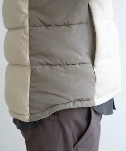 ikka（イッカ）の「sorona(R)コンビ中綿ベスト（ダウンベスト・メンズ・ブラック/ベージュ・M/XL/L/S）」の18枚目の写真