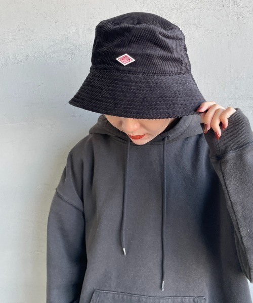 DANTON（ダントン）の「[DANTON/ダントン] コーデュロイバケットハット（ハット・レディース・ブラック/グレイッシュベージュ/グレー・F）」の2枚目の写真