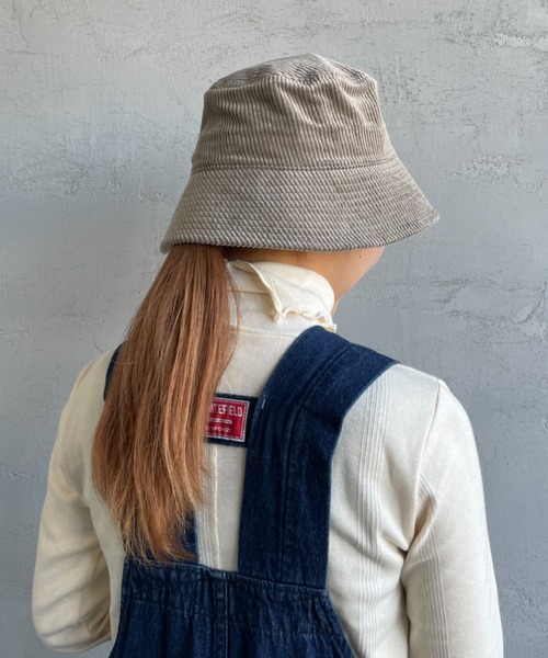 DANTON（ダントン）の「[DANTON/ダントン] コーデュロイバケットハット（ハット・レディース・ブラック/グレイッシュベージュ/グレー・F）」の13枚目の写真