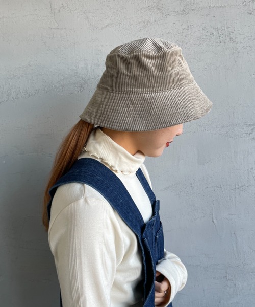 DANTON（ダントン）の「[DANTON/ダントン] コーデュロイバケットハット（ハット・レディース・ブラック/グレイッシュベージュ/グレー・F）」の12枚目の写真