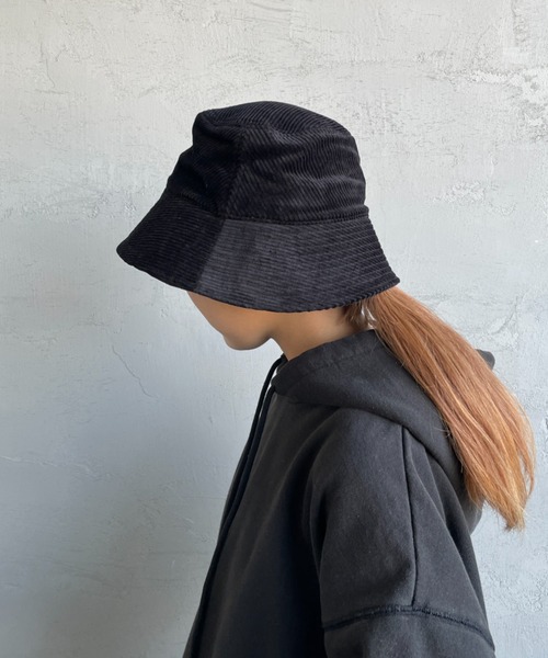 DANTON（ダントン）の「[DANTON/ダントン] コーデュロイバケットハット（ハット・レディース・ブラック/グレイッシュベージュ/グレー・F）」の7枚目の写真