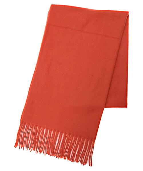 Green　Parks（グリーンパークス）の「カシミヤライクカラーストール（ストール/ショール・レディース・グレー/ブルー/ホワイト系その他2/オレンジ・FREE）」の4枚目の写真