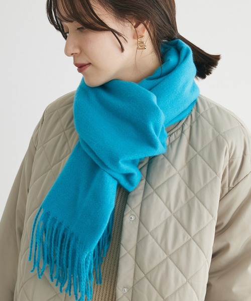 Green　Parks（グリーンパークス）の「カシミヤライクカラーストール（ストール/ショール・レディース・グレー/ブルー/ホワイト系その他2/オレンジ・FREE）」の3枚目の写真