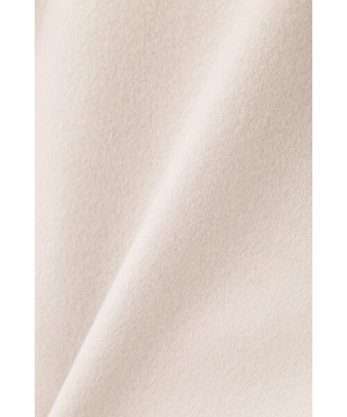 ◇FOXファー付きカシミヤ混ショートコート（ピーコート