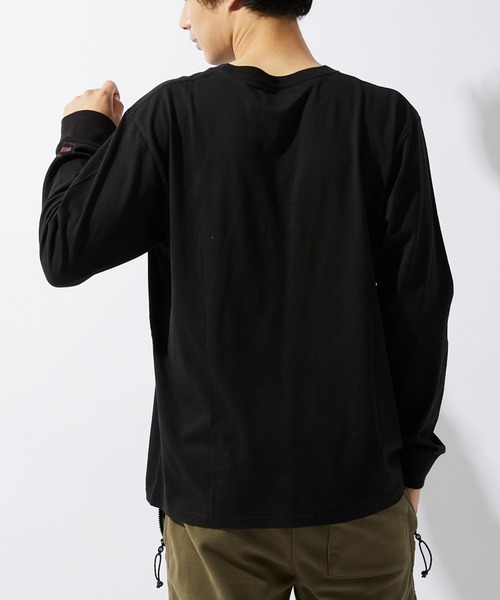 JOURNAL STANDARD relume（ジャーナルスタンダード　レリューム）の「【ZOZO限定】TENPLA&Co L/S 3（Tシャツ/カットソー・メンズ・ホワイト×グリーン/ブラック系その他/ホワイト系その他/ブラック×ブルー/ホワイト×エメラルドグリーン/ブラック系その他2/ホワイト×ピンク/ブラック×イエロー・S/M/L/XL/XS/XXL）」の11枚目の写真