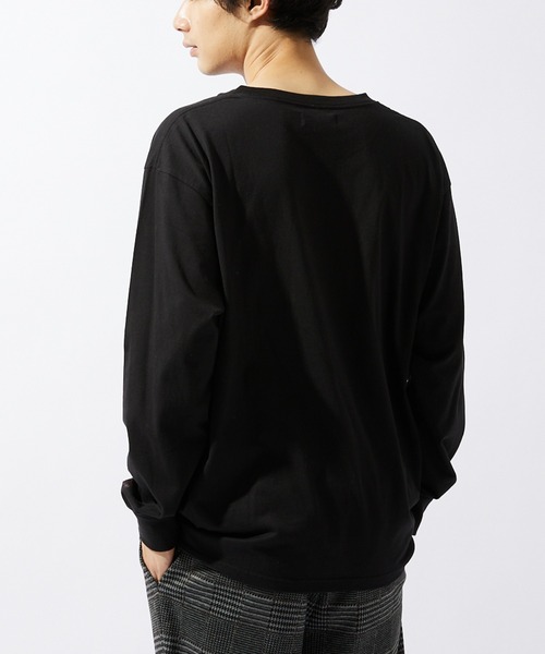 JOURNAL STANDARD relume（ジャーナルスタンダード　レリューム）の「【ZOZO限定】TENPLA&Co L/S 3（Tシャツ/カットソー・メンズ・ホワイト×グリーン/ブラック系その他/ホワイト系その他/ブラック×ブルー/ホワイト×エメラルドグリーン/ブラック系その他2/ホワイト×ピンク/ブラック×イエロー・S/M/L/XL/XS/XXL）」の16枚目の写真