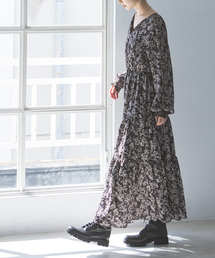 Noble | ボタニカルプリントティアード2wayワンピース(ワンピース)