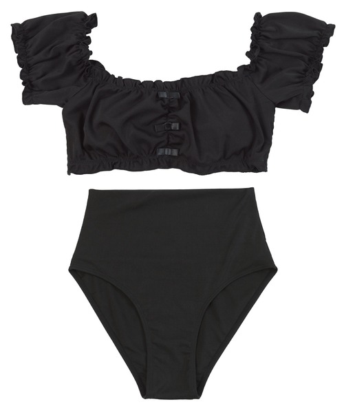 「ri」【Seemi.】フロントリボン/swimwear/水着 Seemi.by NICE CLAUP/【Seemi.】swimwear/水着/フロントリボン