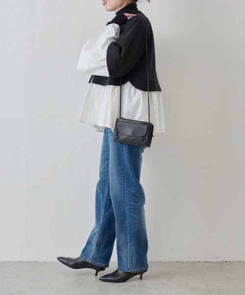 BEARDSLEY(ビアズリー)の「コンビフレアブルゾン(ミリタリージャケット・レディース・ブラック/ネイビー・FREE)」の9枚目の写真