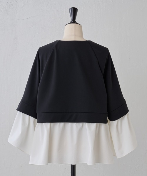 BEARDSLEY(ビアズリー)の「コンビフレアブルゾン(ミリタリージャケット・レディース・ブラック/ネイビー・FREE)」の17枚目の写真