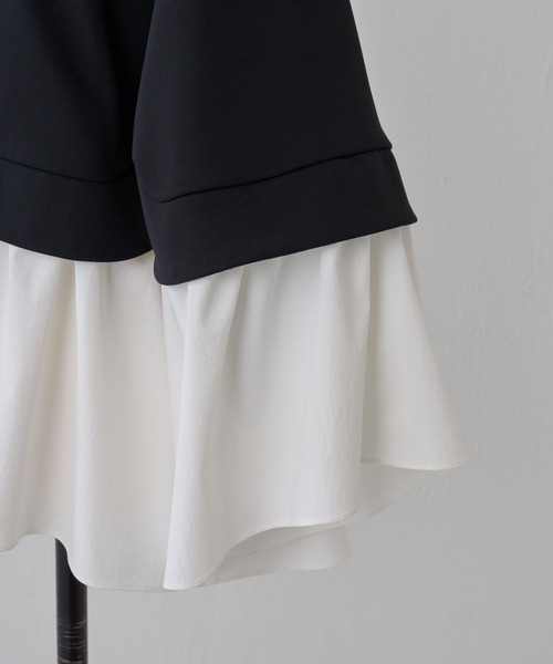 BEARDSLEY(ビアズリー)の「コンビフレアブルゾン(ミリタリージャケット・レディース・ブラック/ネイビー・FREE)」の21枚目の写真