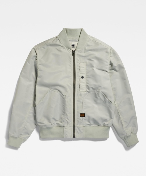 G-STAR（ジースター）の「DECK BOMBER JACKET/ミリタリージャケット/MA1タイプブルゾン（ブルゾン・メンズ・ライトグレー/ダークブラック/ダークブルー・SMALL/MEDIUM/LARGE/X-LARGE/X-SMALL）」の14枚目の写真