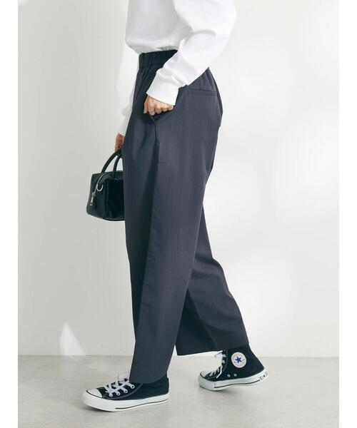 CRAFT STANDARD BOUTIQUE(クラフトスタンダードブティック)の「イージーケアピンストライプテーパードパンツ(その他パンツ・レディース・ネイビー系2/グレー系その他2/ホワイト系その他6・L/M)」の12枚目の写真