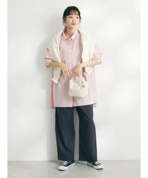 CRAFT STANDARD BOUTIQUE(クラフトスタンダードブティック)の「イージーケアピンストライプテーパードパンツ(その他パンツ・レディース・ネイビー系2/グレー系その他2/ホワイト系その他6・L/M)」の14枚目の写真