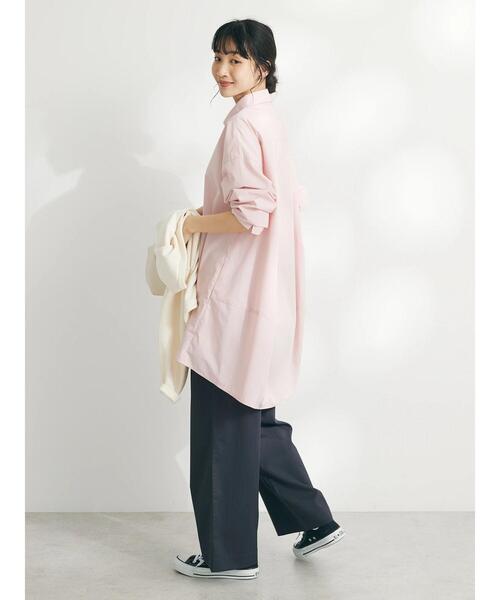 CRAFT STANDARD BOUTIQUE(クラフトスタンダードブティック)の「イージーケアピンストライプテーパードパンツ(その他パンツ・レディース・ネイビー系2/グレー系その他2/ホワイト系その他6・L/M)」の15枚目の写真
