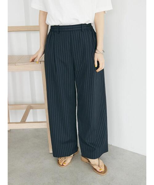 CRAFT STANDARD BOUTIQUE(クラフトスタンダードブティック)の「イージーケアピンストライプテーパードパンツ(その他パンツ・レディース・ネイビー系2/グレー系その他2/ホワイト系その他6・L/M)」の17枚目の写真