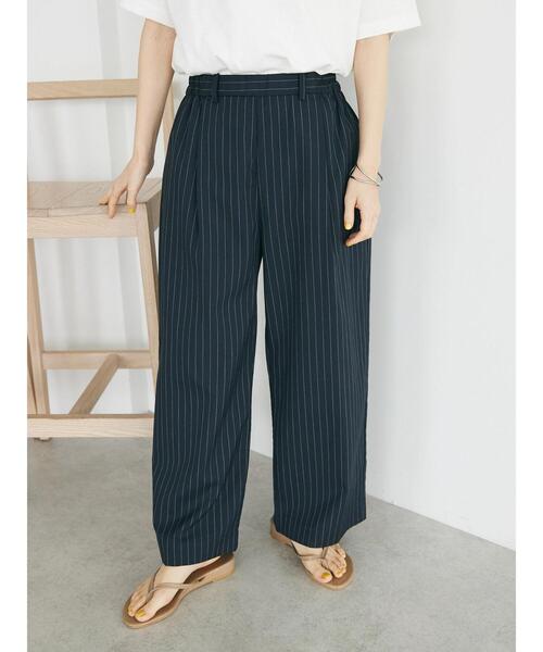 CRAFT STANDARD BOUTIQUE(クラフトスタンダードブティック)の「イージーケアピンストライプテーパードパンツ(その他パンツ・レディース・ネイビー系2/グレー系その他2/ホワイト系その他6・L/M)」の18枚目の写真