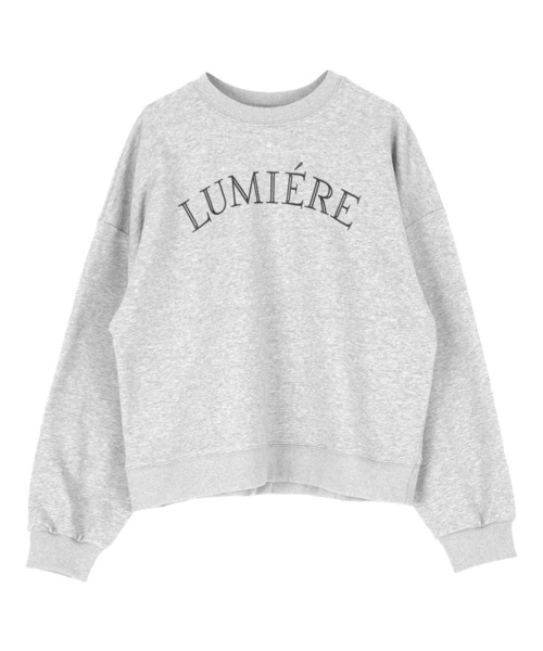 titivate(ティティベイト)の「ロゴプリントデザインスウェット(スウェット・レディース・杢グレー/ネイビー/ブルー/オフホワイト・M/S)」の6枚目の写真