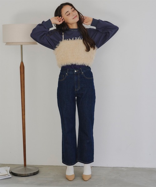 titivate(ティティベイト)の「ロゴプリントデザインスウェット(スウェット・レディース・杢グレー/ネイビー/ブルー/オフホワイト・M/S)」の21枚目の写真