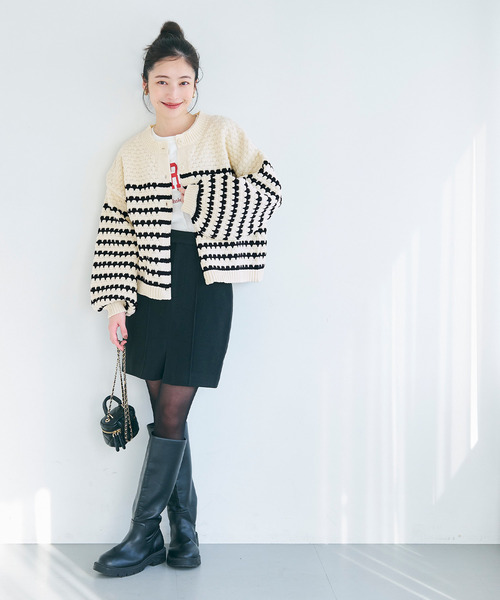 coca（coca）（コカ）の「バルーンスリーブクルーネックニットカーディガン（カーディガン/ボレロ・レディース・その他1/アイボリー/A/B・M/L）」の5枚目の写真