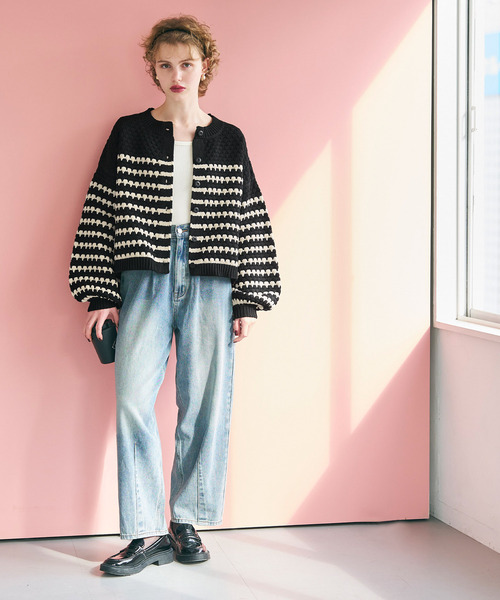 coca（coca）（コカ）の「バルーンスリーブクルーネックニットカーディガン（カーディガン/ボレロ・レディース・その他1/アイボリー/A/B・M/L）」の11枚目の写真