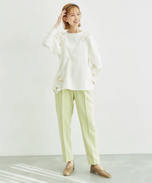 ROPE' PICNIC(ロペピクニック)の「サッカーストライププルオーバー(シャツ/ブラウス・レディース・サックスブルー/ネイビー/ホワイト・38)」の5枚目の写真