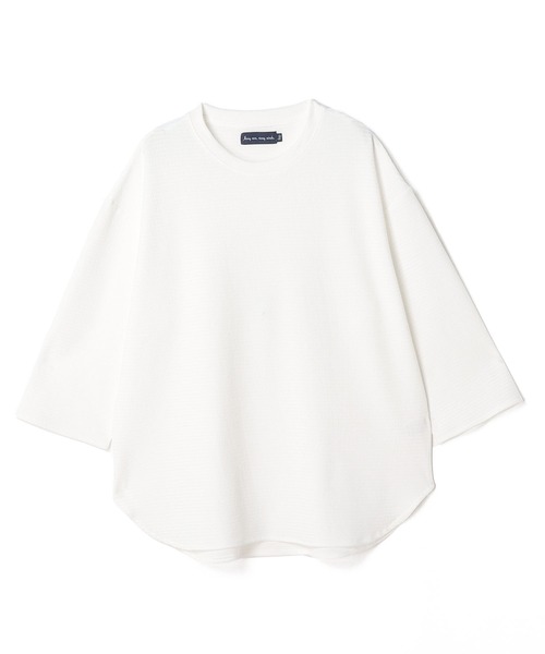 JUGLANS(ユグランス)の「【many men, many minds.】ハンパ袖クルーTEE/クルーネックTシャツ(Tシャツ/カットソー・メンズ・ベージュ/ブラック/グリーン/ホワイト・XL/L/M)」の7枚目の写真