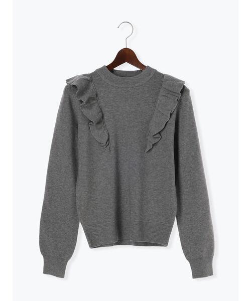 Te chichi（テチチ）の「フリルニット（ニット/セーター・レディース・オフホワイト/グレー/ブラック・F）」の12枚目の写真