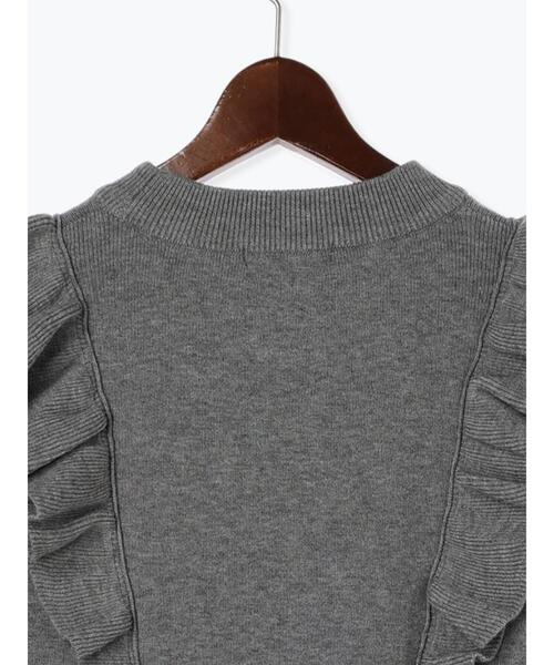 Te chichi（テチチ）の「フリルニット（ニット/セーター・レディース・オフホワイト/グレー/ブラック・F）」の21枚目の写真