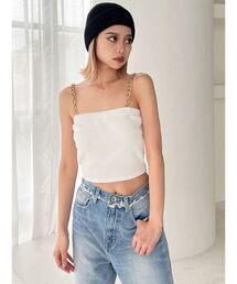 GYDA | chainストラップテレコビスチェ(キャミソール)