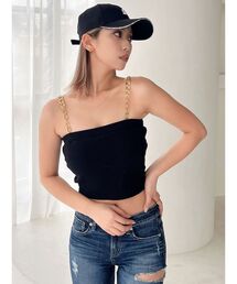 GYDA | chainストラップテレコビスチェ(キャミソール)