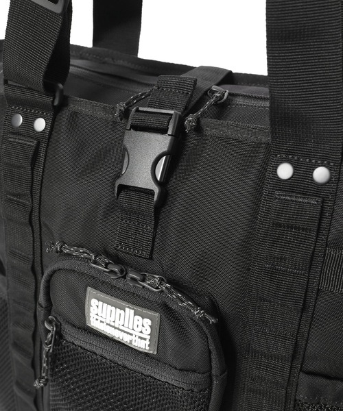 thisisneverthat（ディスイズネバーザット）の「TNT Supplies 25 Tote Bag（トートバッグ・メンズ・ブラック/カーキ・FREE）」の4枚目の写真