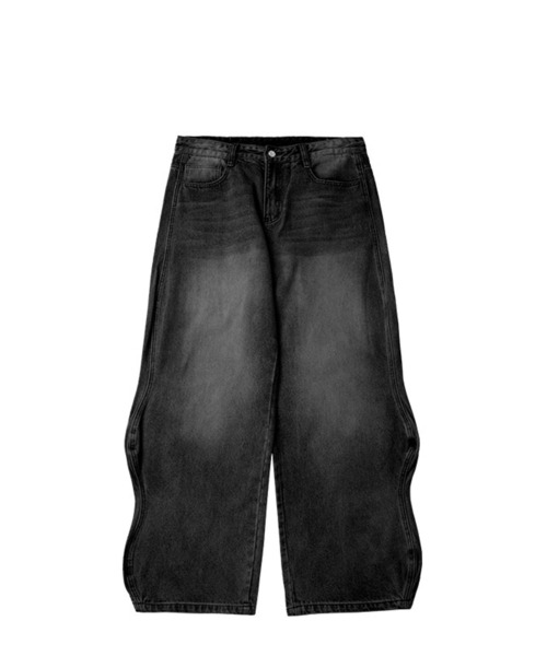 INFLATION（インフレーション）の「INFLATION／Wavy Jeans　2103030（デニムパンツ・メンズ・ブラック/ブルー・LARGE/MEDIUM/SMALL/X-SMALL）」の12枚目の写真