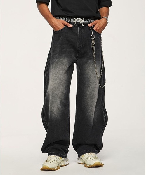 INFLATION（インフレーション）の「INFLATION／Wavy Jeans　2103030（デニムパンツ・メンズ・ブラック/ブルー・LARGE/MEDIUM/SMALL/X-SMALL）」の17枚目の写真