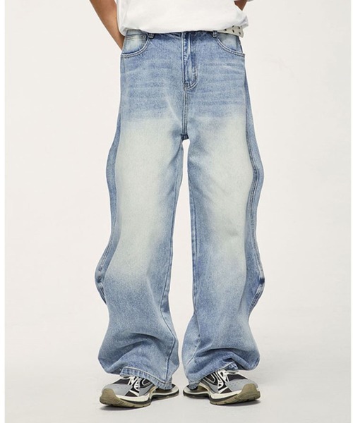 INFLATION（インフレーション）の「INFLATION／Wavy Jeans　2103030（デニムパンツ・メンズ・ブラック/ブルー・LARGE/MEDIUM/SMALL/X-SMALL）」の19枚目の写真