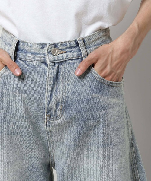 INFLATION（インフレーション）の「INFLATION／Wavy Jeans　2103030（デニムパンツ・メンズ・ブラック/ブルー・LARGE/MEDIUM/SMALL/X-SMALL）」の3枚目の写真