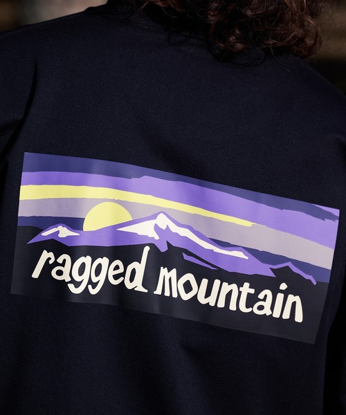 ragged mountain（ラギットマウンテン）の「【RAGGED MOUNTAIN/ラギットマウンテン】 ELKINS バックプリント ロングスリーブTシャツ（Tシャツ/カットソー・メンズ・ホワイト/ブラック/ベージュ/パープル/グレイッシュブルー・MEDIUM/LARGE/X-LARGE）」の9枚目の写真