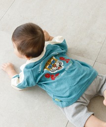 スカジャン風半袖ラグランTシャツ■80～140cm