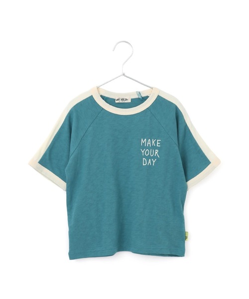 MAKE YOUR DAY（メイクユアデイ）の「スカジャン風半袖ラグランTシャツ■80～140cm（Tシャツ/カットソー・キッズ・ネイビー/ブラック/グリーン・140/130/120/110/100/90/80）」の15枚目の写真