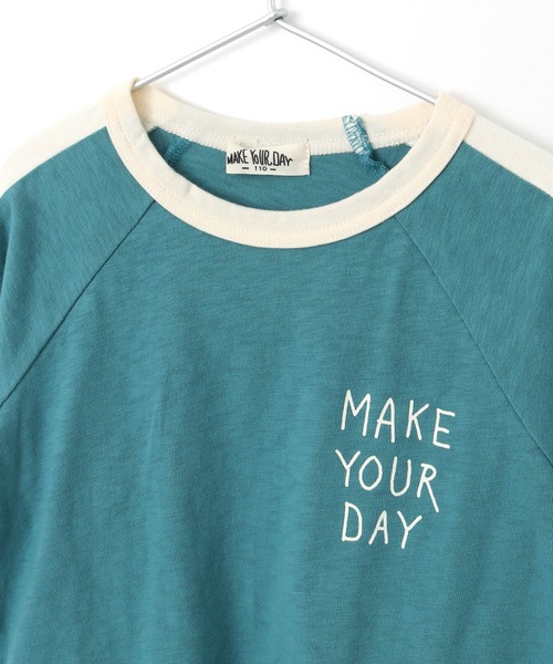 MAKE YOUR DAY（メイクユアデイ）の「スカジャン風半袖ラグランTシャツ■80～140cm（Tシャツ/カットソー・キッズ・ネイビー/ブラック/グリーン・140/130/120/110/100/90/80）」の18枚目の写真