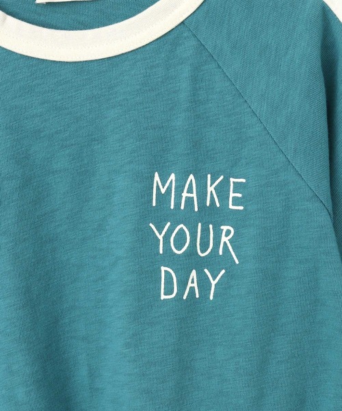 MAKE YOUR DAY（メイクユアデイ）の「スカジャン風半袖ラグランTシャツ■80～140cm（Tシャツ/カットソー・キッズ・ネイビー/ブラック/グリーン・140/130/120/110/100/90/80）」の19枚目の写真