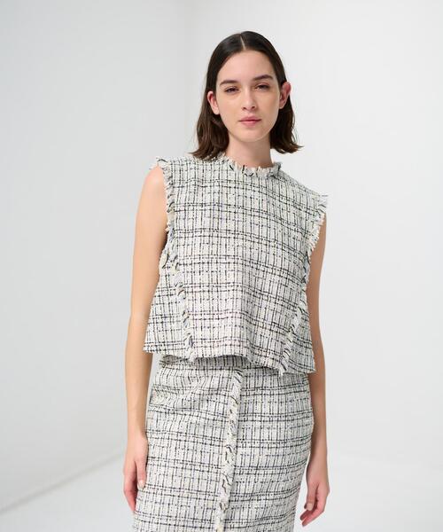 LANVIN en Bleu（ランバンオンブルー）の「ミックスツイード2WAY