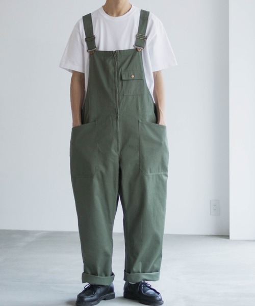 Dickies(ディッキーズ)の「【別注限定展開/新色入荷】Dickies ディッキーズ ジップオーバーオール ユニセックス/男女兼用(サロペット/オーバーオール・メンズ・キャメル/ベージュ/ブラック/カーキ/ワンウォッシュ/ライトブルー/ホワイト・S/M/L/XL)」の13枚目の写真