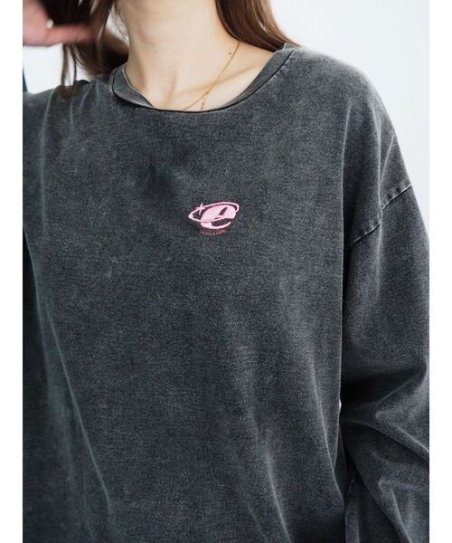 EVRIS（エヴリス）の「ラインストーングラフィックロンT（Tシャツ/カットソー・レディース・ブラック/グレー/ホワイト・FREE）」の14枚目の写真