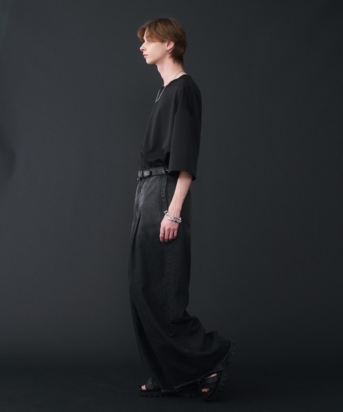 KUUUPY(クーピー)の「Gradation Cut-Off Denim Pants - グラデーションカットオフデニムパンツ(デニムパンツ・メンズ・ブラック/ブルー・SMALL/MEDIUM/LARGE)」の11枚目の写真