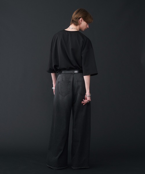 KUUUPY(クーピー)の「Gradation Cut-Off Denim Pants - グラデーションカットオフデニムパンツ(デニムパンツ・メンズ・ブラック/ブルー・SMALL/MEDIUM/LARGE)」の13枚目の写真